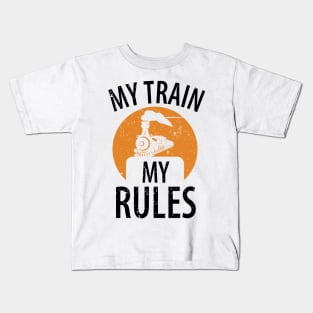 train railwayman trains driver Kids T-Shirt